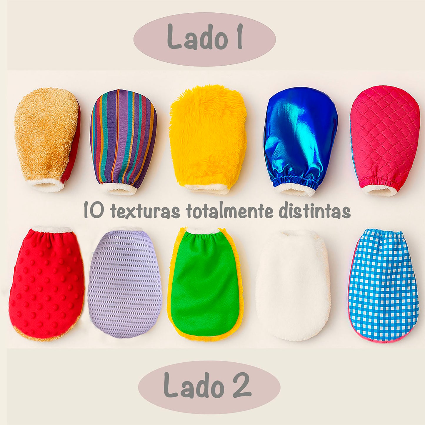 Guantes para estimulación temprana/ Bebés