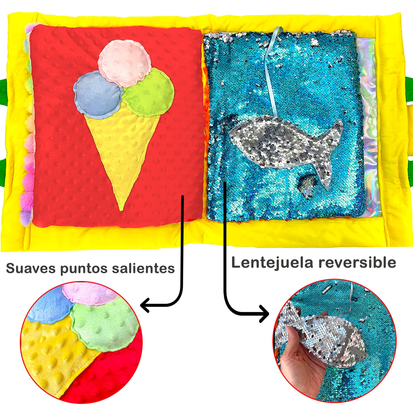 Libro Blando de Texturas con figuras